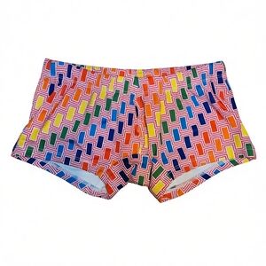Mr. Turk Montego Bay Swim Trunk Men's Size Small Swim Trunks Vibrant Multicolor